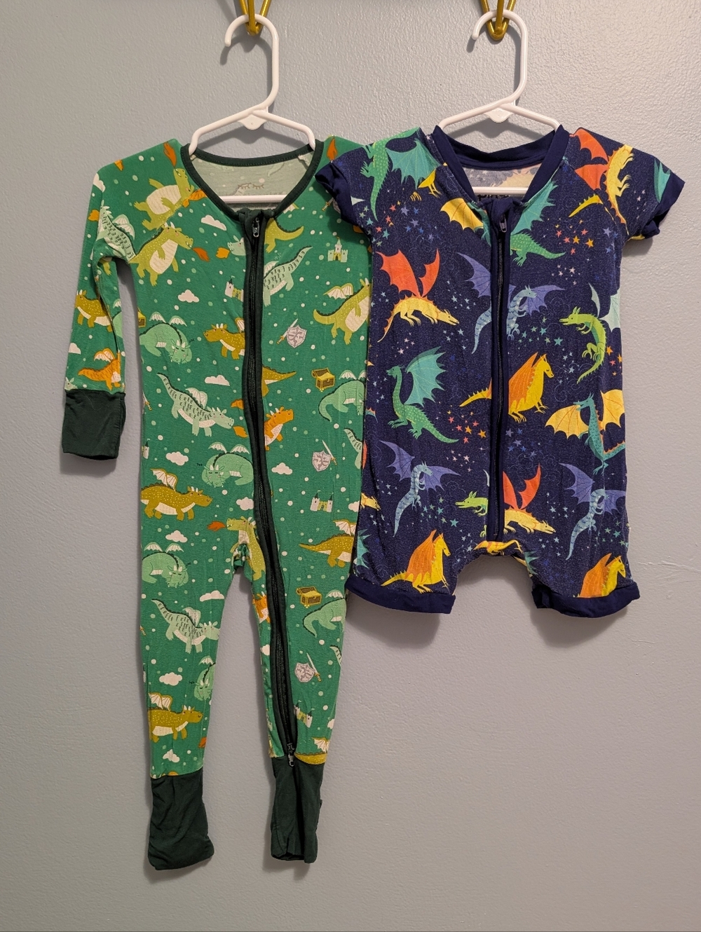 Little Sleepies Bundle Dragon sleep And Play Onesies